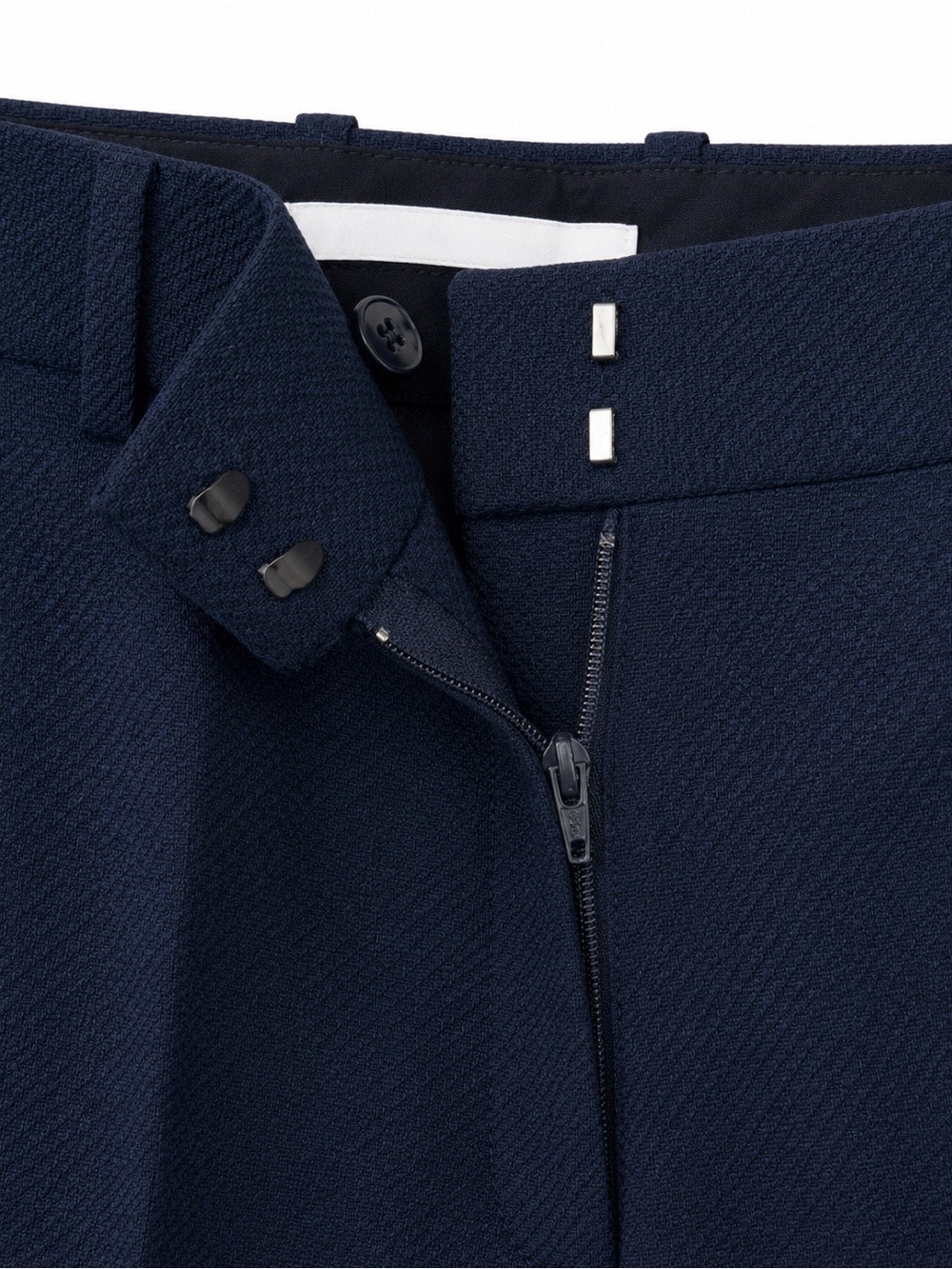 Reiss Navy High-Rise Straight-Leg Trousers - Picture 4 of 8